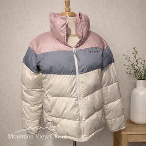 Columbia Pike Lake Colorblock Puffer Jacket Size Large/ Gorpcore
